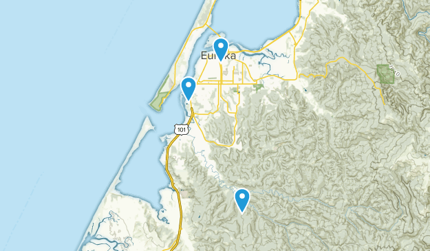 Eureka, California Map