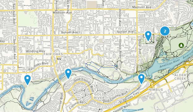 Fair Oaks, Californie Map
