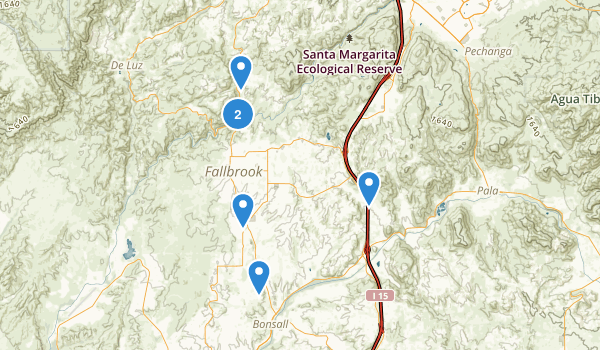 Fallbrook, California Map