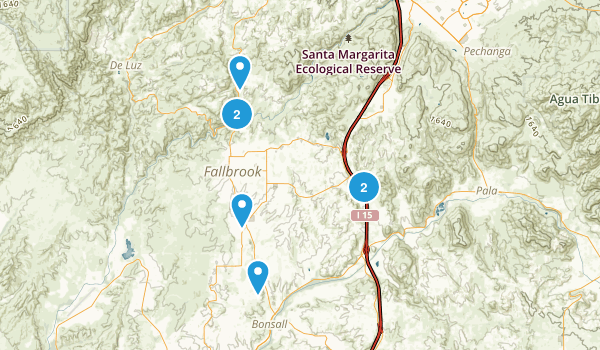 Fallbrook, California Map