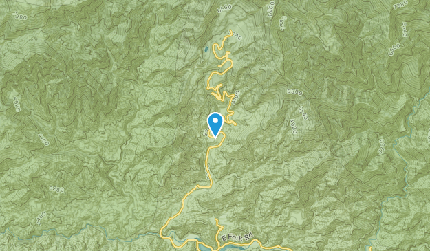 Falling Springs, California Map
