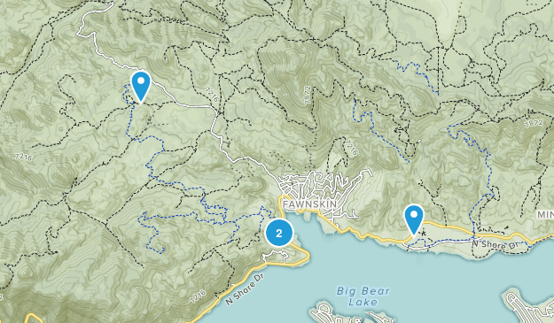 Fawnskin, California Map