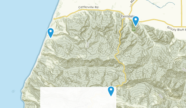 Ferndale, Kalifornien Map
