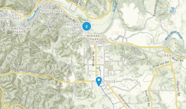 Forestville, California Map
