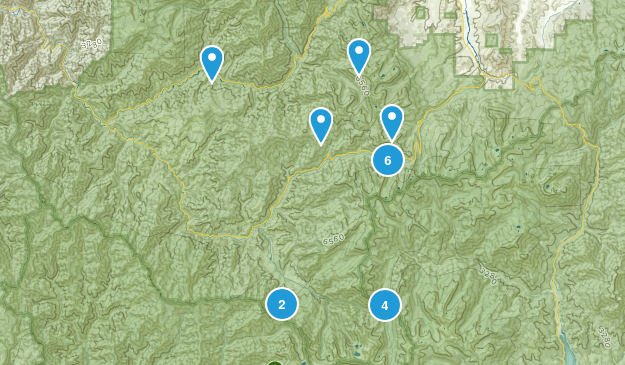 Forks of Salmon, California Map