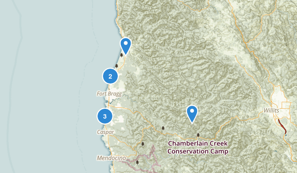 Fort Bragg, California Map