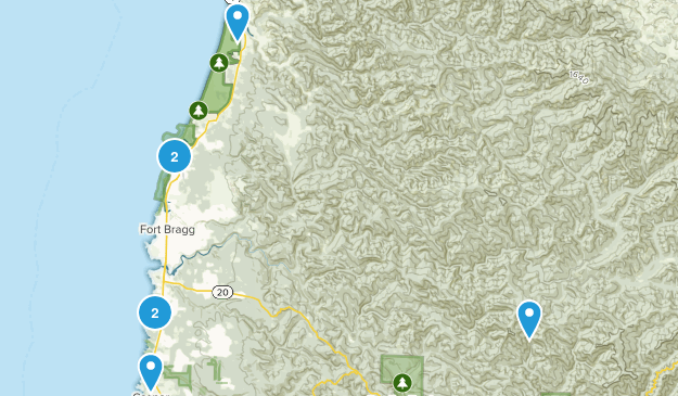 Fort Bragg, California Map