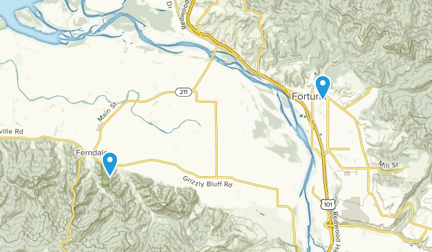 Fortuna, California Map