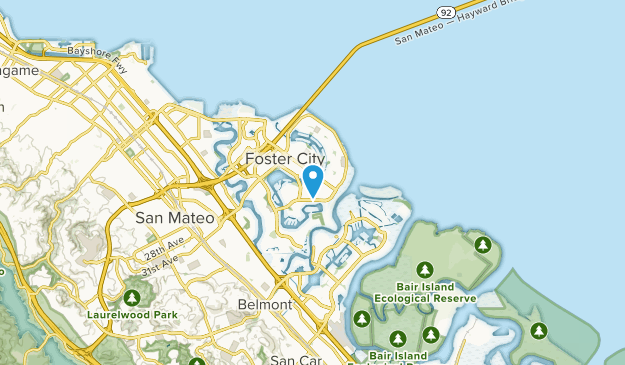 Foster City, California Map