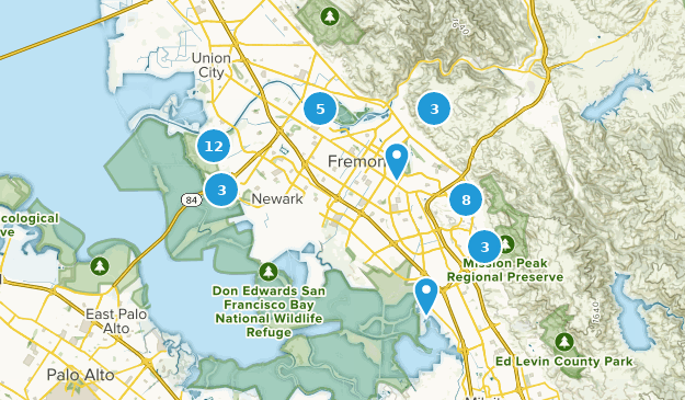 Fremont, California Map