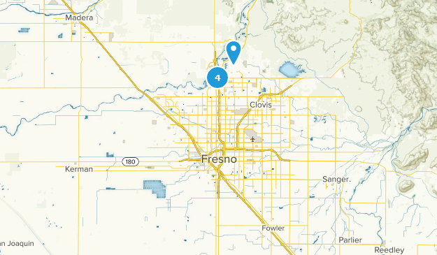 Fresno, Californie Map