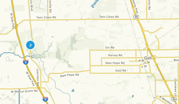 Galt, Californie Map