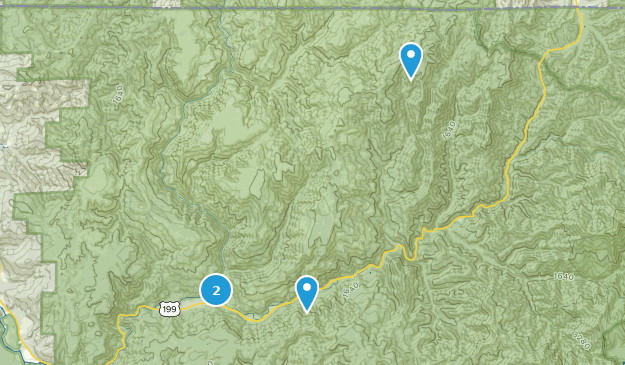 Gasquet, Californie Map