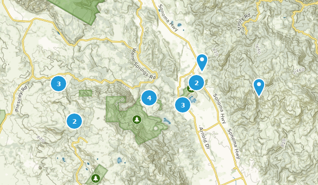 Glen Ellen, Californie Map