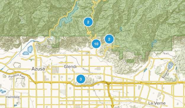 Glendora, California Map