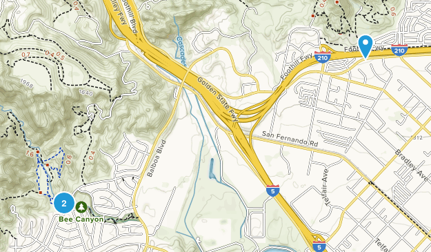 Granada Hills, California Map
