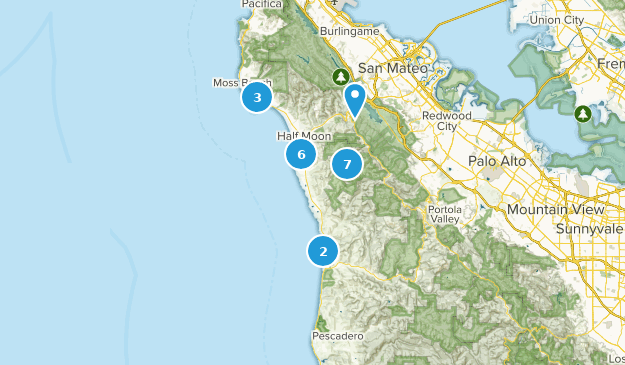Half Moon Bay, Kalifornien Map