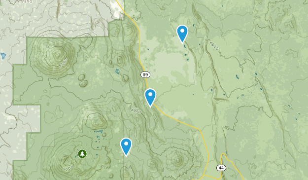 Hat Creek, Californie Map