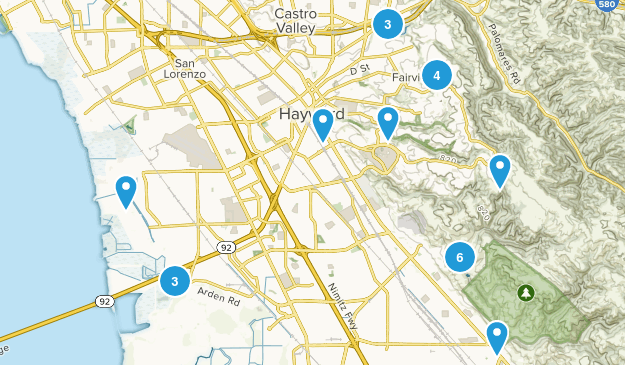 Hayward, California Map