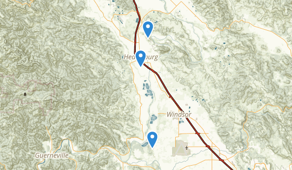 Healdsburg, California Map