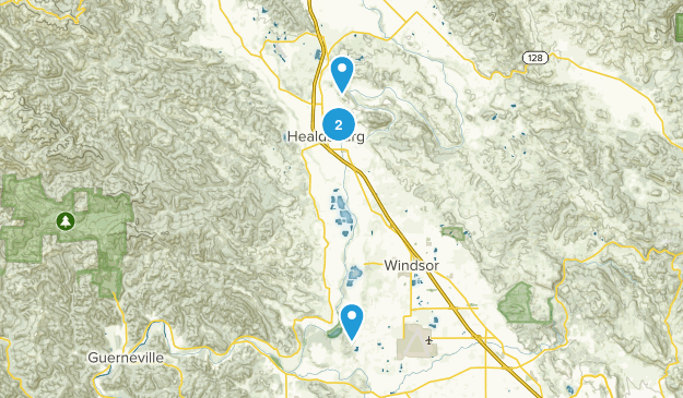 Healdsburg, California Map