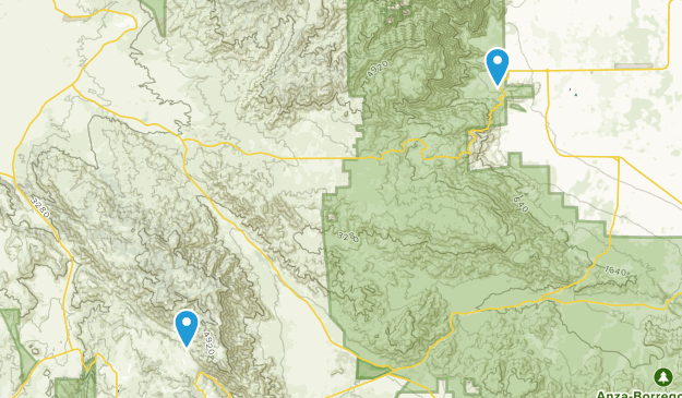 Hellhole Palms, California Map