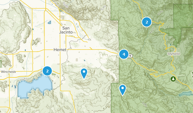 Hemet, Californie Map