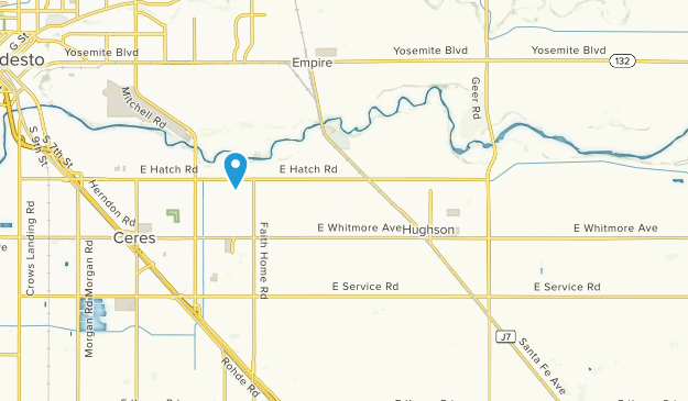 Hughson, California Map