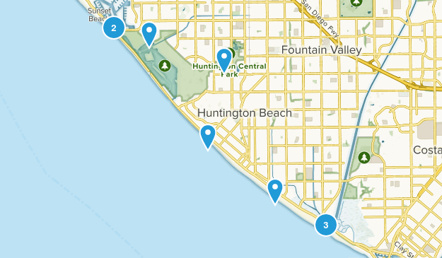 Huntington Beach, California Map