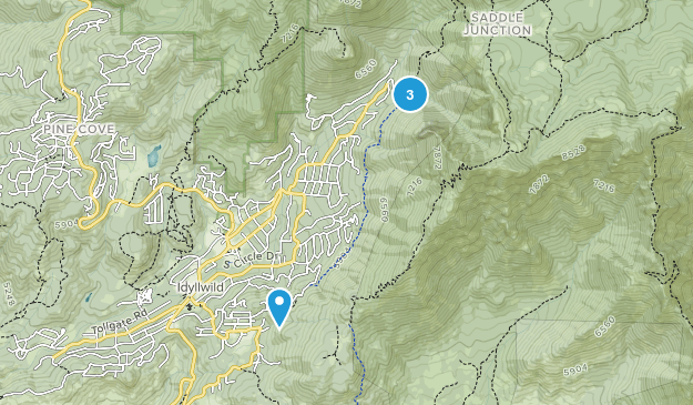 Idyllwild-Pine Cove, California Map