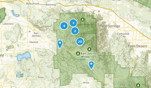 Idyllwild-Pine Cove, California Map