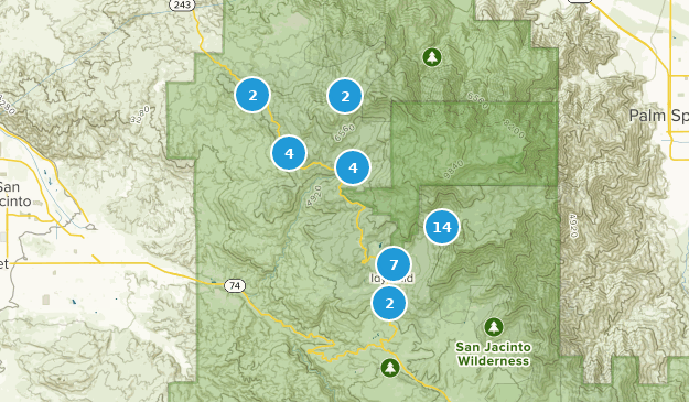 Idyllwild-Pine Cove, Kalifornien Map