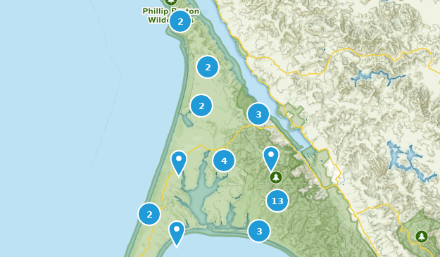 Inverness, Californie Map