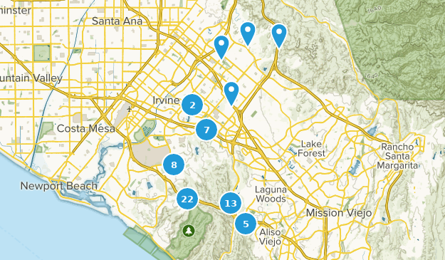 Irvine, California Map