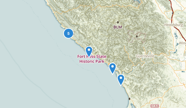 Jenner, California Map