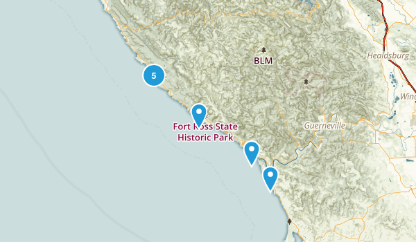 Jenner, California Map