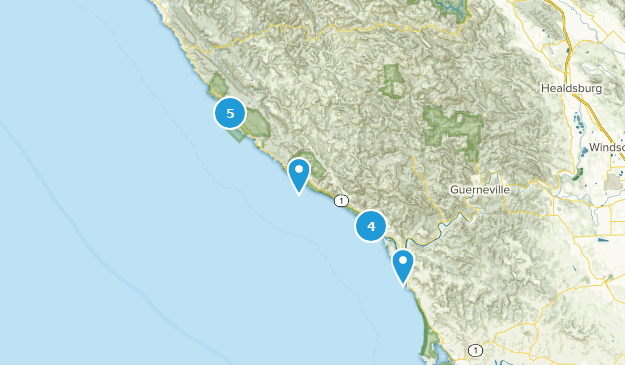Jenner, California Map