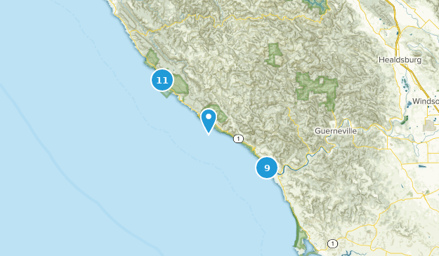 Jenner, Californie Map