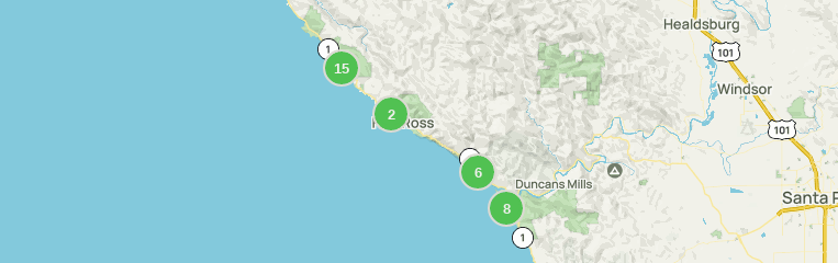 Jenner Ca Map 10 Best Trails and Hikes in Jenner | AllTrails