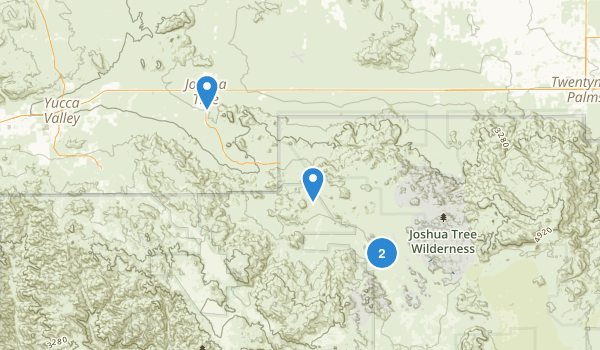 Joshua Tree, California Map