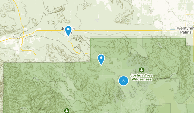 Joshua Tree, California Map