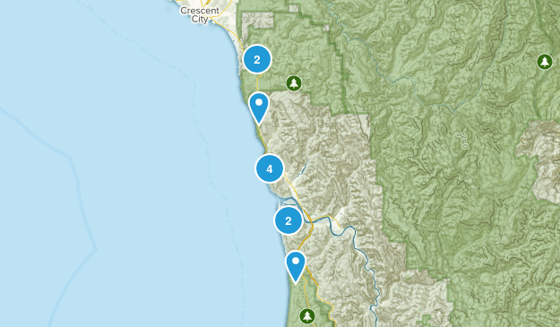 Klamath, California Map