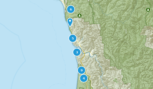 Klamath, Californie Map