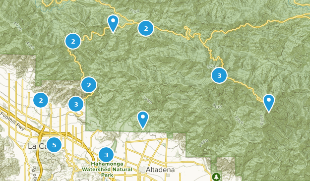 La Canada Flintridge, California Map