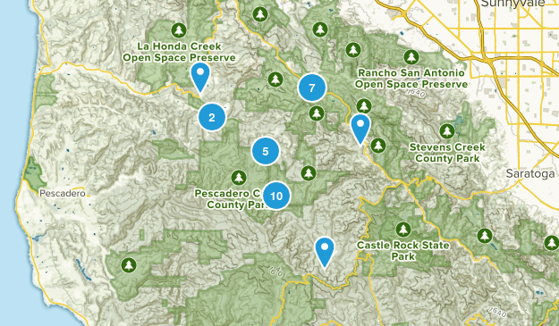 La Honda, California Map