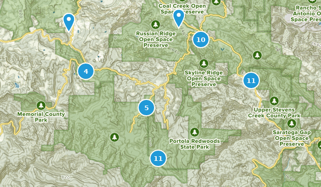 La Honda, Californie Map