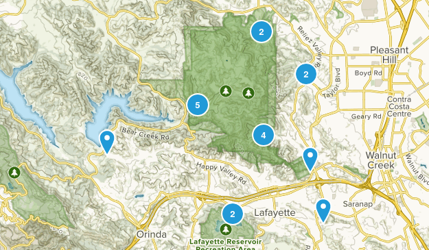 Lafayette, California Map