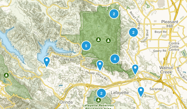 Lafayette, California Map