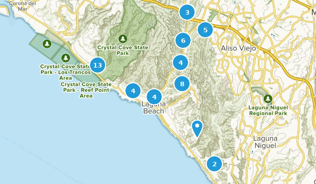 Laguna Beach, Californie Map