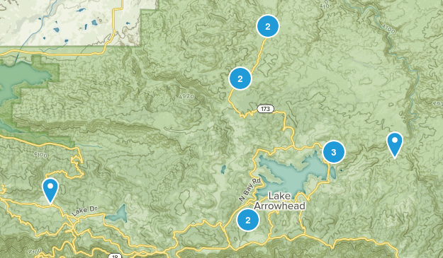 Lake Arrowhead, California Map